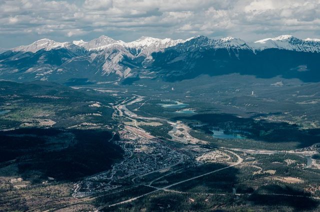 Vue panoramique depuis la Jasper Skyram