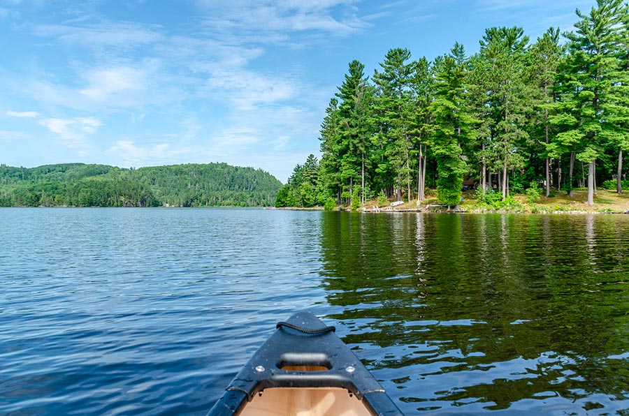 Canot - Parc national d'Opémican - Abitibi-Témiscamingue