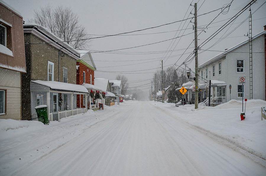 Tempête de neige Montebello - Québec