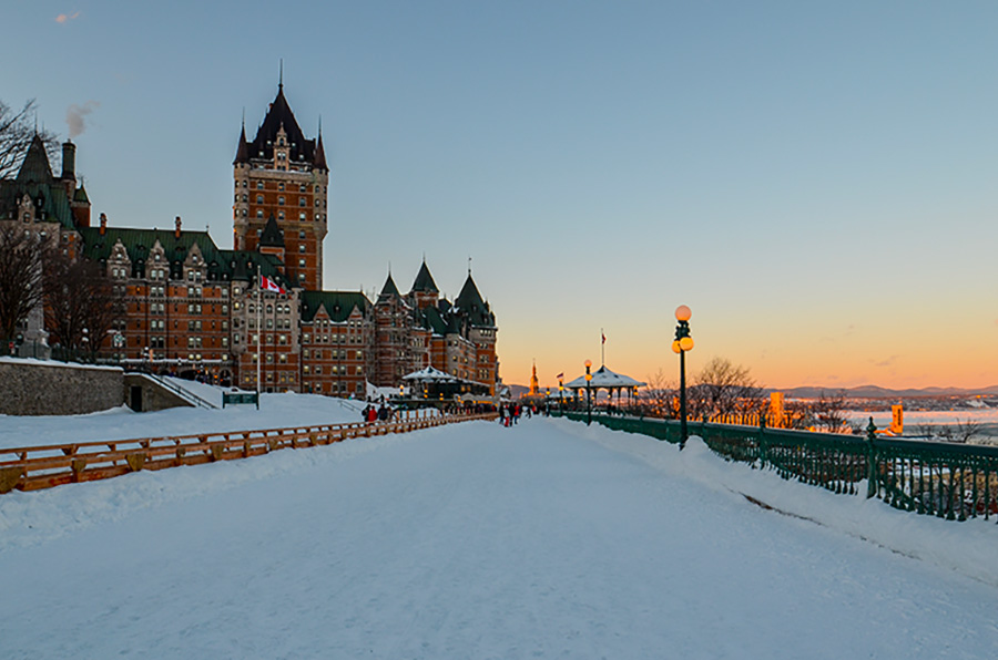 Coucher de soleil Québec - Hiver